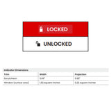 Schlage 40-800-91-IS-LOC ND Series Indicator Upgrade Kit for ND91 Vandlgard Entrance/Office Lock, LOCKED/UNLOCKED Message