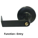 General Locks LX100 Series Grade 1 Cylindrical Rigid Leversets - LX153R - Entry/Office - Dark Bronze