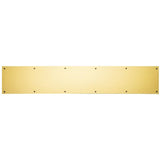 Baldwin Commercial Grade 8 Inch x 34 Inch Solid Brass Kick Plate