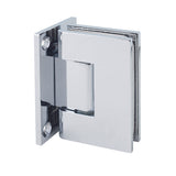 M-037PC Wall to Glass Square Shower Door Hinge in Chrome Finish for Frameless Heavy Glass Shower Doors