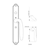 HOPPE HLS 9000 Active Sliding Door Set, Polished Chrome -2081713