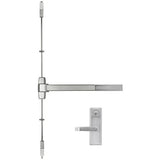 Marks USA M9900VR x MESC600A Surface Vertical Rod Panic Exit Device with Escutcheon Lever Trim, Entry/Classroom Function