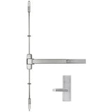 Marks USA M9900VR x MESC600N Surface Vertical Rod Panic Exit Device with Passage Escutcheon Lever Trim