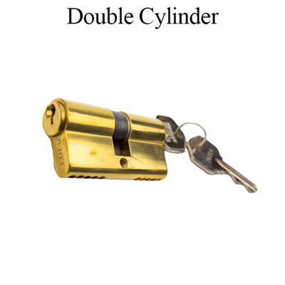 60mm Active 30/30 Double Cylinder 360° Euro Profile Cylinder, Kwikset Key - Brass