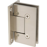 MQ1037BN0- ROCKWELL CONTEMPORARY ADJUSTABLE HEAVY DUTY SHOWER HINGE OFFSET WITH RECESSED FULL BACKPLATE IN BRUSHED NICKEL