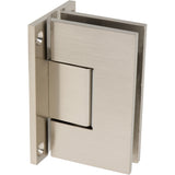 MQ1037BN0- ROCKWELL CONTEMPORARY ADJUSTABLE HEAVY DUTY SHOWER HINGE OFFSET WITH RECESSED FULL BACKPLATE IN BRUSHED NICKEL
