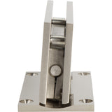 MQ1037BN0- ROCKWELL CONTEMPORARY ADJUSTABLE HEAVY DUTY SHOWER HINGE OFFSET WITH RECESSED FULL BACKPLATE IN BRUSHED NICKEL