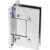 MQ1037CP0- ROCKWELL CONTEMPORARY ADJUSTABLE HEAVY DUTY SHOWER HINGE OFFSET WITH RECESSED FULL BACKPLATE IN POLISHED CHROME