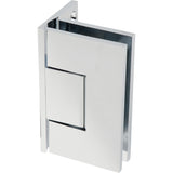 MQ2039CP0- CONTEMPORARY ADJUSTABLE HEAVY DUTY SHOWER HINGES OFFSET WITH RECESSED FULL BACKPLATE IN POLISHED CHROME