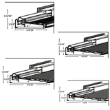 Endura Z-Series RDS Sill with Continuous Sidelite Articulating Cap, Choose Sill length,width & Finish