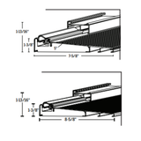 Endura Z-Series Full narrow Continuous Sidelite inswing, Articulating Cap Sill, Choose Sill length,width & Finish