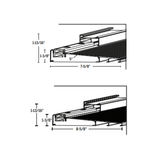 Endura Z-Series Full narrow Continuous Sidelite inswing, Adjustable Cap Sill, Choose Sill length,width & Finish