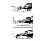 Endura Z-Series Full narrow Continuous Sidelite inswing, Articulating Cap Sill, Choose Sill length,width & Finish