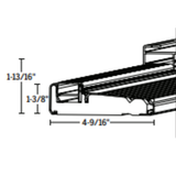 Endura Z Full narrow All-Aluminum Adjustable Cap Sills for Contineous Sidelite, Choose Sill length,width & Finish