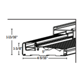 Endura Z-Series All-Aluminum Adjustable Cap Sills for Contineous Sidelite, Choose Sill length,width & Finish