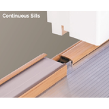 Endura Z Full narrow All-Aluminum Adjustable Cap Sills for Contineous Sidelite, Choose Sill length,width & Finish