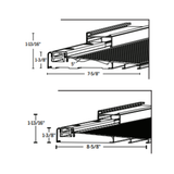 Endura Z-Series Continuous Sidelite inswing, Adjustable Cap Sill, Choose Sill length,width & Finish