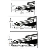Endura Z-Series Continuous Sidelite inswing, Articulating Cap Sill, Choose Sill length,width & Finish