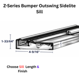Endura Z-Series Bumper Outswing Continuous Sidelite Sill, Choose Sill length,width & Finish