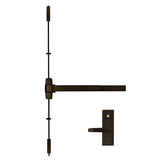 Marks USA M9900VR x MESC600A Surface Vertical Rod Panic Exit Device with Escutcheon Lever Trim, Entry/Classroom Function