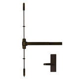 Marks USA M9900VR x MESC600N Surface Vertical Rod Panic Exit Device with Passage Escutcheon Lever Trim