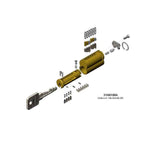 Medeco Bi-Level 32 Series 6 Pin Large Format Interchangeable Core (LFIC), DL Keyway