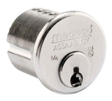 Medeco Biaxial Standard 6 Pin Mortise Cylinder, 2"- 5" Length, Straight Cam, G3 Keyway