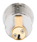 Medeco Bilevel Standard 6 Pin Mortise Cylinder, 1-1/8" - 1-3/4", Straight Cam, DL Keyway