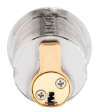 Medeco KeyMark Standard 6 Pin Mortise Cylinder, 1-1/8" - 1-3/4", Straight Cam, 8E Keyway