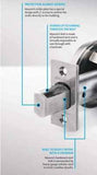 Medeco Maxum Commercial Single Cylinder 6-Pinned Deadbolt, DL Keyway