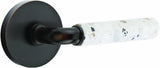 Emtek 5059 Select Brass Lever Handle With Stem And Disk Rosette Dummy, Pair