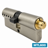 MUL-T-LOCK MTL600 Euro Profile Limited Rotation Single Cylinder (33x33mm)