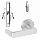 Cal-Royal NM8040 Series, Extra Heavy Duty Mortise Locks, Grade 1 - SECTIONAL TRIM PRIVACY w/ Deadbolt Function F02, F19, F22, Left-Hand (VS-ZS)