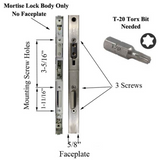 P1000 ACTIVE GEARBOX, 45/92 MORTISE LOCK CASE BODY, EURO VERSION