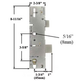 P1000 Active Gearbox, 45/92 Mortise Lock Case Body, American Version