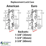 20mm P2000 Active 35/92 SPL Mortise Lock Body, American Version Gearbox