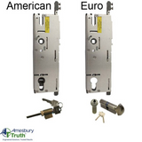 20mm P2000 Active 45/92 Spl Mortise Lock Body, American Version Gearbox