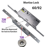 Amesbury Truth P2000 Active Single Point Mortise Lock 60/92 American Cylinder