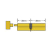 AGB Rekeyable Euro Style Cylinders - 76mm