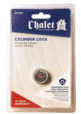 Chateau C-7480-CD-KD 21-Pin Tubular Cylinder Lock with Red Line Overlock, Keyed Different, Carded