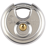 Chateau C-970-2-CD-KA 2-3/4" Heavy-Duty Stainless Steel Disc Padlock Twin Pack, Keyed Alike, 6-Pin, Carded