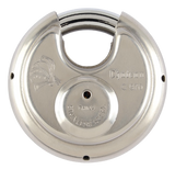 Chateau C-970-2-CD-KA 2-3/4" Heavy-Duty Stainless Steel Disc Padlock Twin Pack, Keyed Alike, 6-Pin, Carded