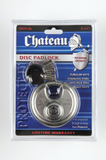 Chateau C-977-OL-CD-KD 2-3/4" Stainless Steel Disc Padlock with Overlock Function, Keyed Different, 7-Pin, Carded