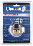 Chateau C-960-CD-KD 2-3/8" Stainless Steel Small Disc Padlock, Keyed Different, 5-Pin, Carded