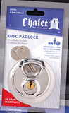 Chateau C-770-CD-KD 2-3/4" Stainless Steel Disc Padlock, Keyed Different, 7-Pin, Carded