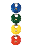 Chateau C-870-BD-KA 2-3/4" Keyed Alike Steel Management Disc Lock – Red, Yellow, Blue & Green