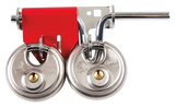 Chateau C-815-D Double Lock Plate for C-A-2 Style Latches – Zinc-Plated