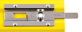 Chateau C-487B-4CH-BK-SGL Chrome 4-Bolt Bezel® Door Latch – Indoor Use