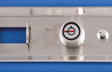 Chateau C-480-CD-KD1 Bezel® Cylinder Lock with Red Line Overlock, Keyed Different, Carded