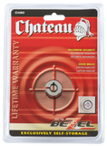 Chateau C-480-CD-KD1 Bezel® Cylinder Lock with Red Line Overlock, Keyed Different, Carded